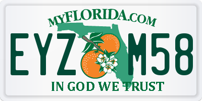 FL license plate EYZM58