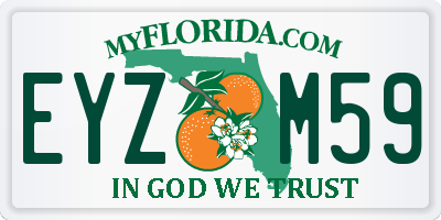 FL license plate EYZM59