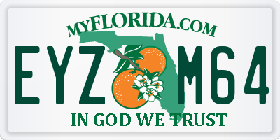 FL license plate EYZM64