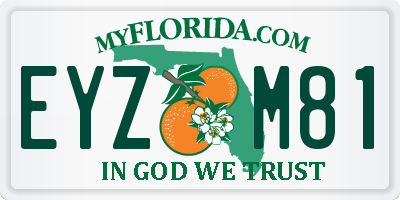 FL license plate EYZM81
