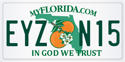 FL license plate EYZN15