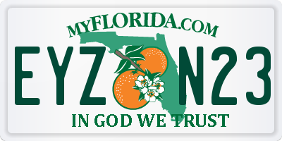 FL license plate EYZN23