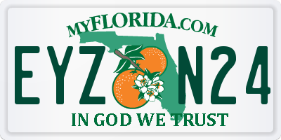 FL license plate EYZN24