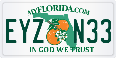 FL license plate EYZN33