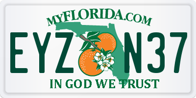 FL license plate EYZN37