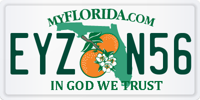 FL license plate EYZN56