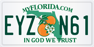FL license plate EYZN61