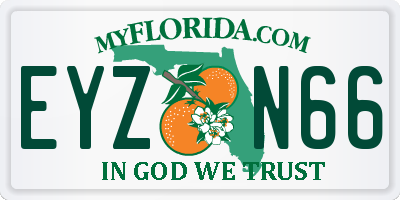 FL license plate EYZN66