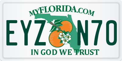 FL license plate EYZN70