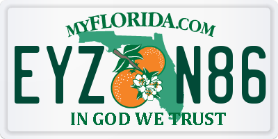 FL license plate EYZN86
