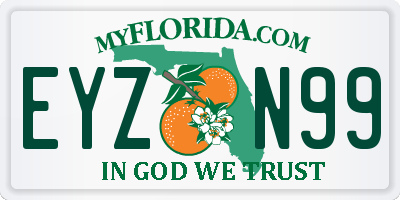 FL license plate EYZN99