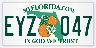 FL license plate EYZO47