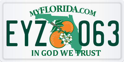 FL license plate EYZO63