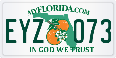 FL license plate EYZO73