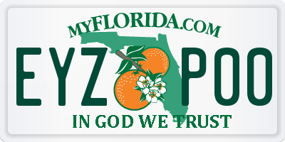 FL license plate EYZP00