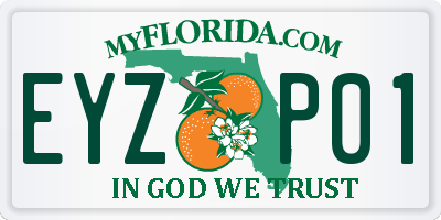 FL license plate EYZP01