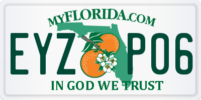 FL license plate EYZP06
