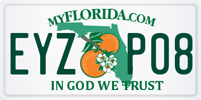FL license plate EYZP08