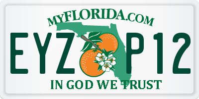 FL license plate EYZP12