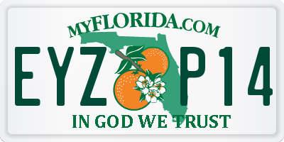 FL license plate EYZP14