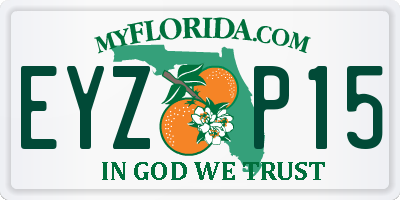 FL license plate EYZP15