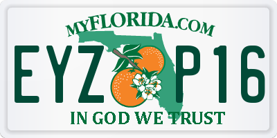 FL license plate EYZP16