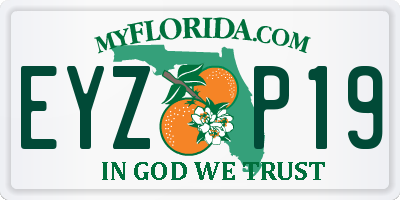FL license plate EYZP19