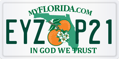 FL license plate EYZP21