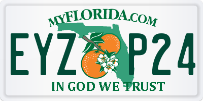 FL license plate EYZP24