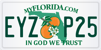 FL license plate EYZP25