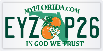 FL license plate EYZP26