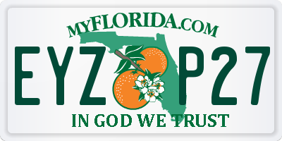 FL license plate EYZP27