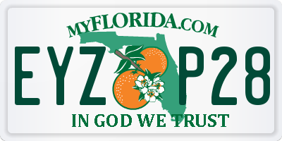 FL license plate EYZP28