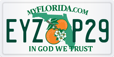 FL license plate EYZP29