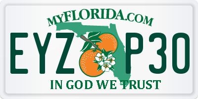 FL license plate EYZP30