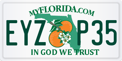 FL license plate EYZP35