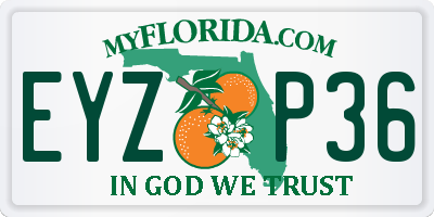 FL license plate EYZP36