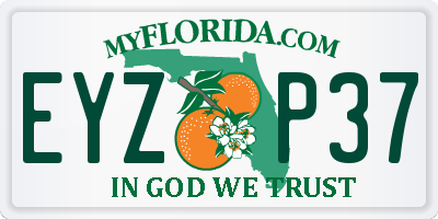 FL license plate EYZP37