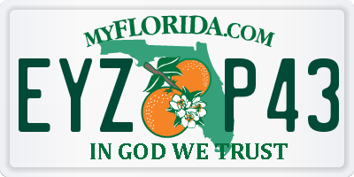 FL license plate EYZP43