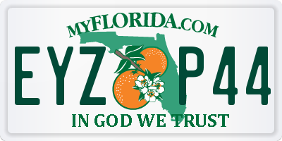 FL license plate EYZP44
