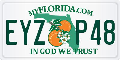 FL license plate EYZP48