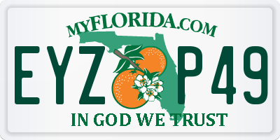 FL license plate EYZP49