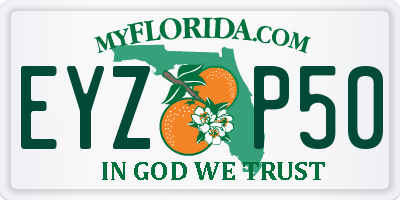 FL license plate EYZP50
