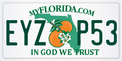 FL license plate EYZP53