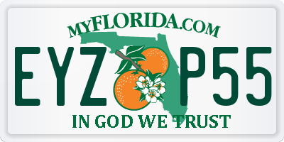 FL license plate EYZP55