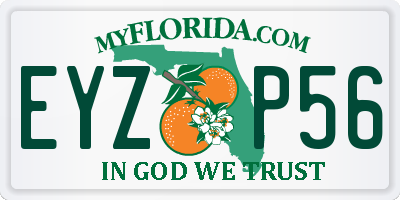 FL license plate EYZP56