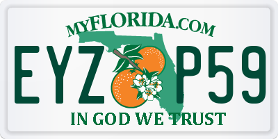 FL license plate EYZP59