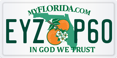 FL license plate EYZP60