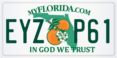 FL license plate EYZP61