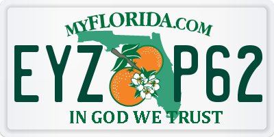 FL license plate EYZP62